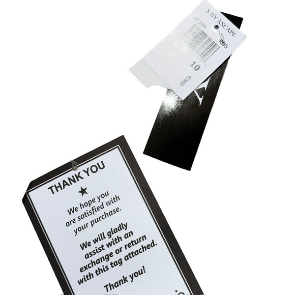 XScape Blush Lace Short Sleeve Embellished Formal Gown | U.S. Woman’s 10 - Picture 10 of 10